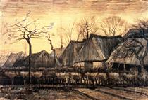 Houses with Thatched Roofs - Vincent van Gogh