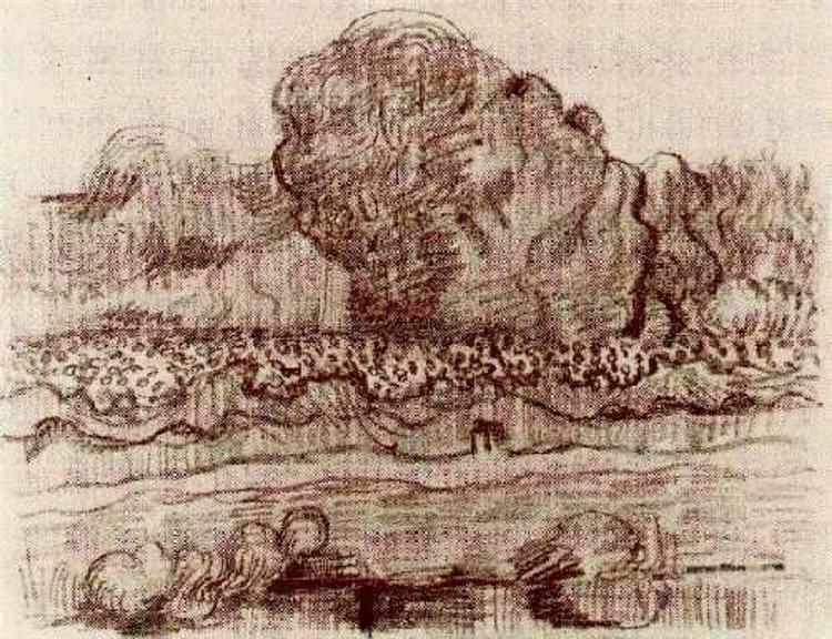 Landscape with the Oise, 1890 - Винсент Ван Гог