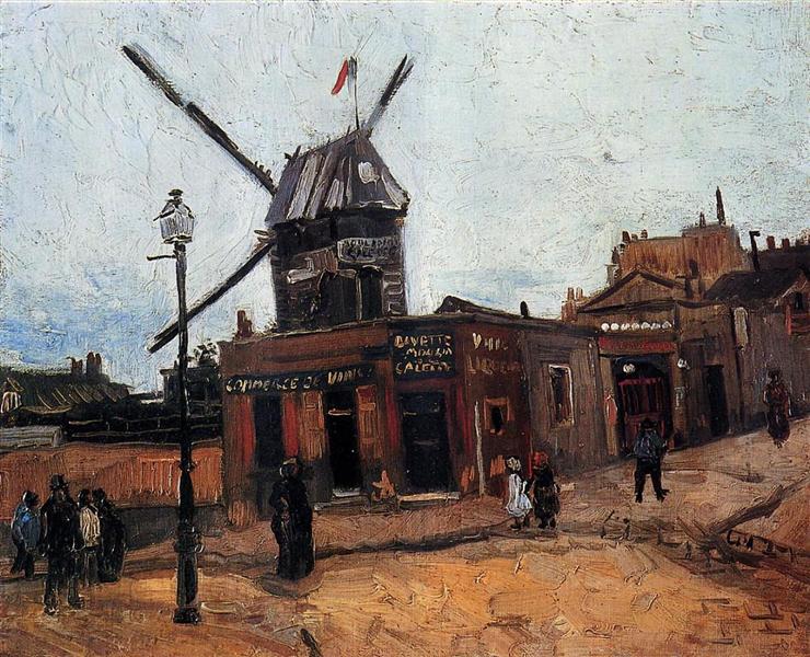 Le Moulin de la Galette, 1886 - 梵谷