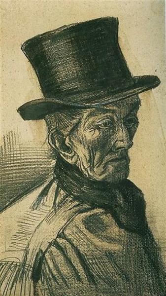Man with Top Hat, 1882 - 梵谷