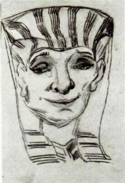 Mask of an Egyptian Mummy, 1889 - 梵谷