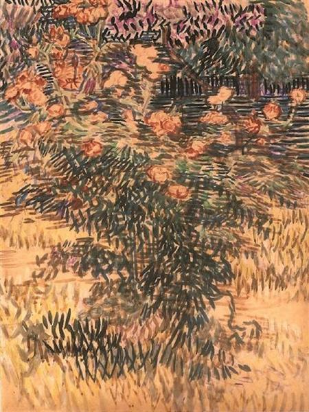 Oleanders, the Hospital Garden at Saint-Remy, 1889 - Vincent van Gogh