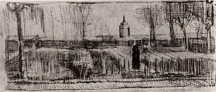 Parsonage Garden, 1884 - Вінсент Ван Гог