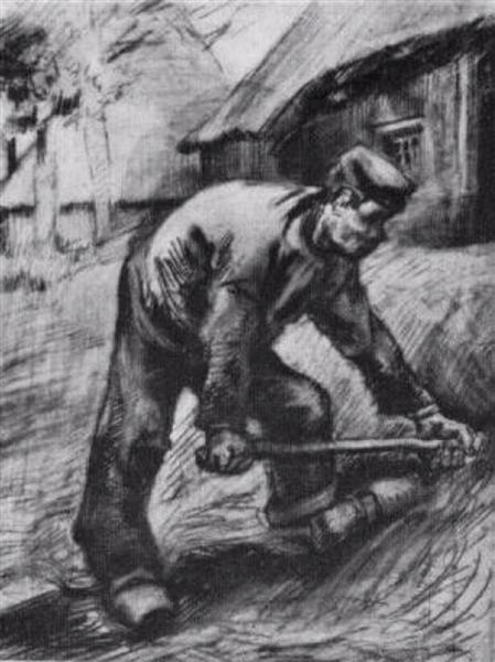 Peasant, Chopping, 1885 - Винсент Ван Гог