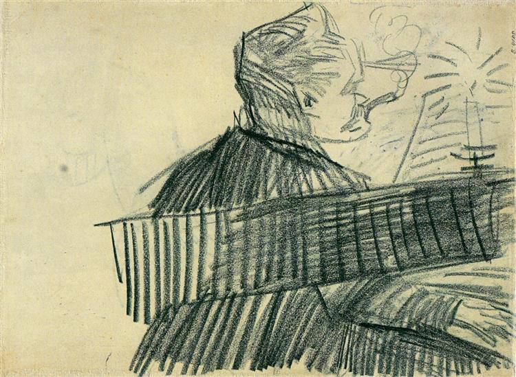 Pianist, 1887 - Винсент Ван Гог