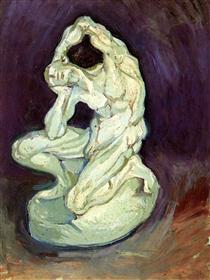 Plaster Statuette of a Kneeling Man - Vincent van Gogh
