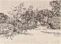 Public Garden with Benches - Vincent van Gogh