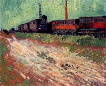 Railway Carriages - Vincent van Gogh