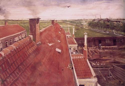 Rooftops, 1882 - Vincent van Gogh