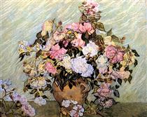 Still Life Vase with Roses - Вінсент Ван Гог