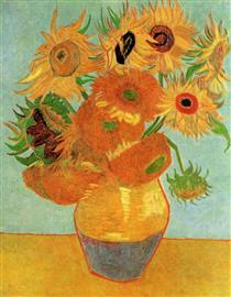 Still Life Vase with Twelve Sunflowers - Vincent van Gogh