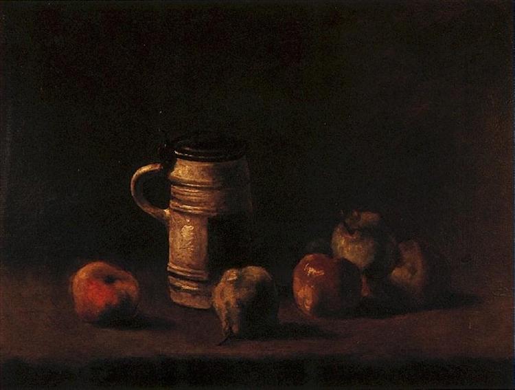 Still Life with Beer Mug and Fruit, 1881 - 梵谷