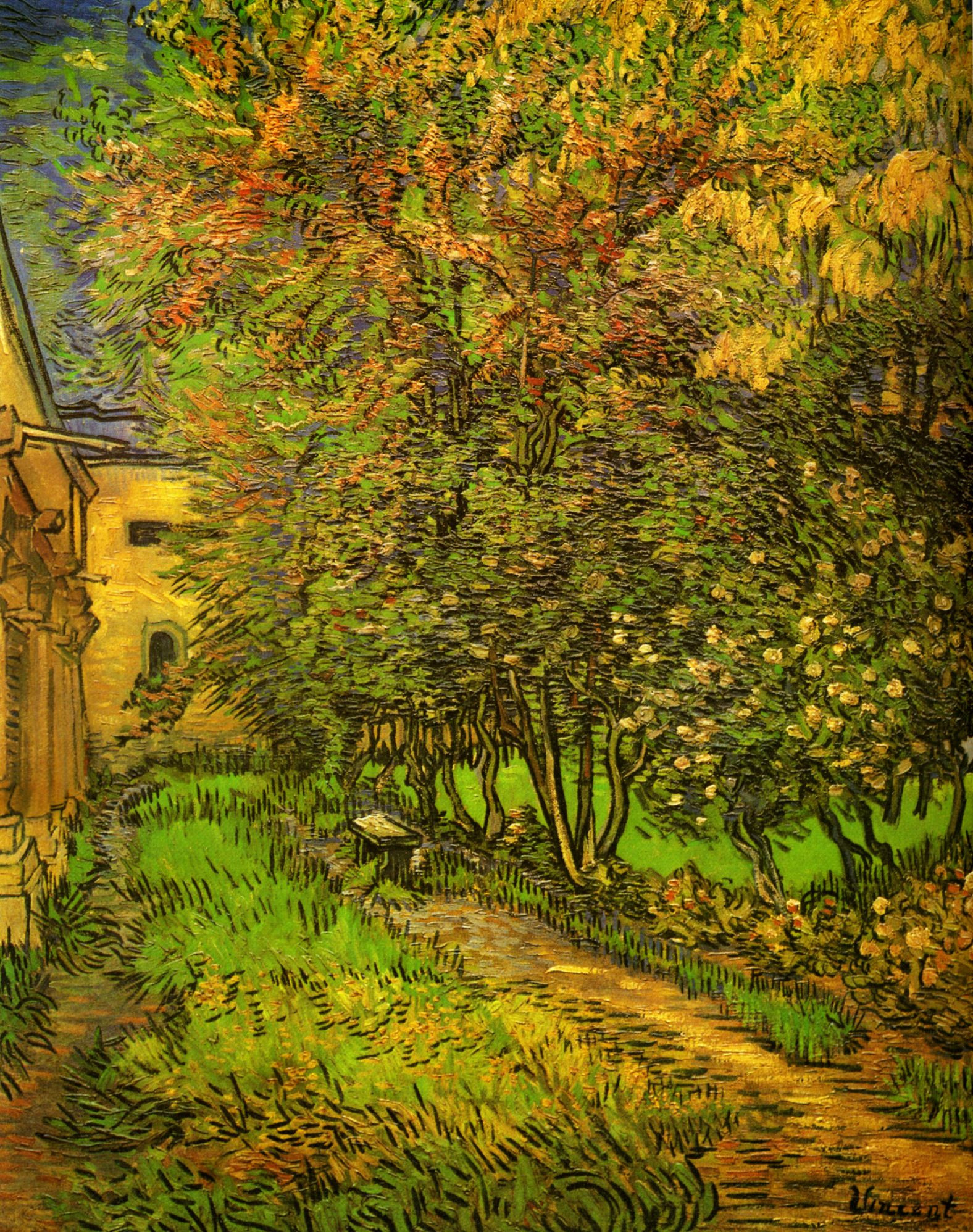 The Garden of Saint-Paul Hospital, 1889 - Vincent van Gogh - WikiArt.org