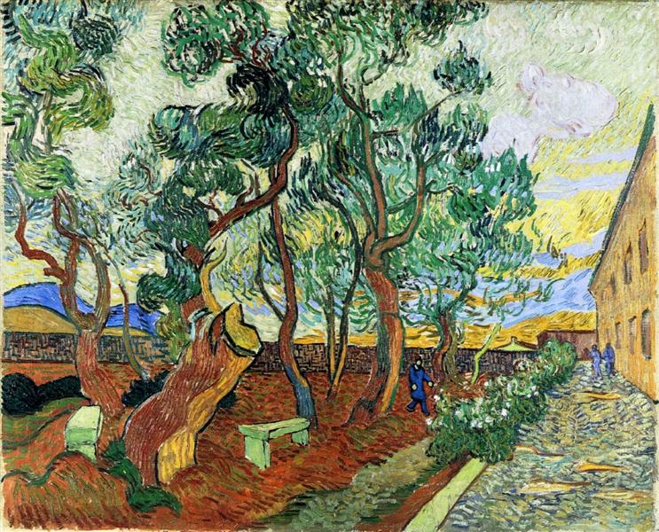 The Garden of St. Paul's Hospital at St. Remy, 1889 - Vincent van Gogh