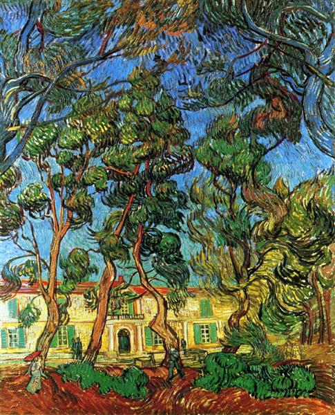 The Grounds Of The Asylum Vincent Van Gogh WikiArt Org