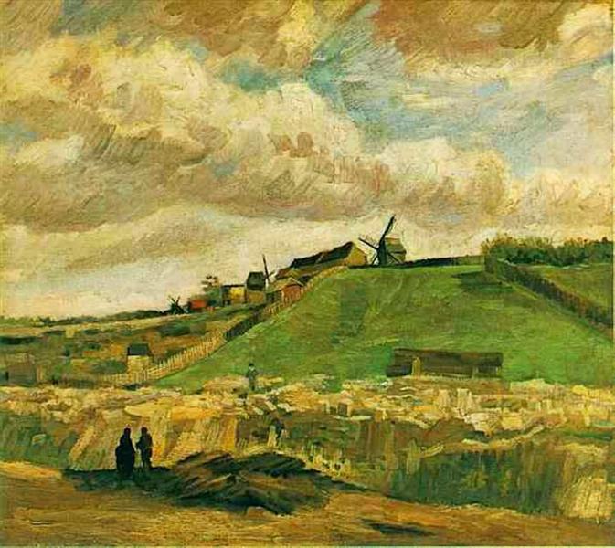 The Hill of Montmartre with Quarry, 1886 - 梵谷