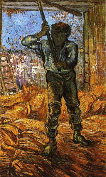 The Thresher (after Millet), 1889 - Vincent van Gogh