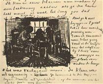 Three Persons Sitting at the Window - Винсент Ван Гог
