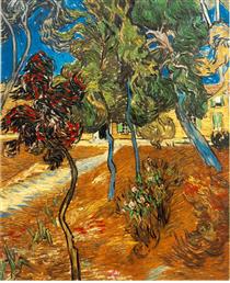 Trees in the Asylum Garden - Vincent van Gogh