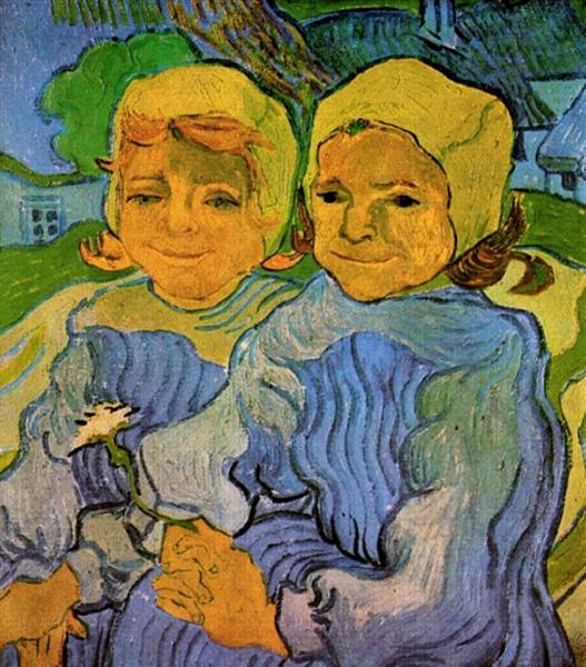 Дві дівчинки, 1890 - Вінсент Ван Гог