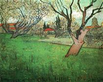 View of Arles with Trees in Blossom - Vincent van Gogh