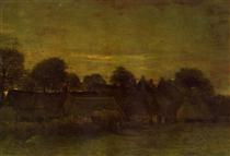 Village at sunset - Винсент Ван Гог