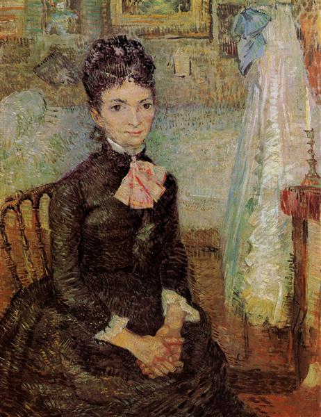 Woman Sitting by a Cradle, 1887 - Vincent van Gogh