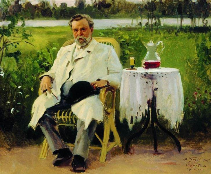 Portrait of I. E. Tsvetkov, 1905 - Wladimir Jegorowitsch Makowski