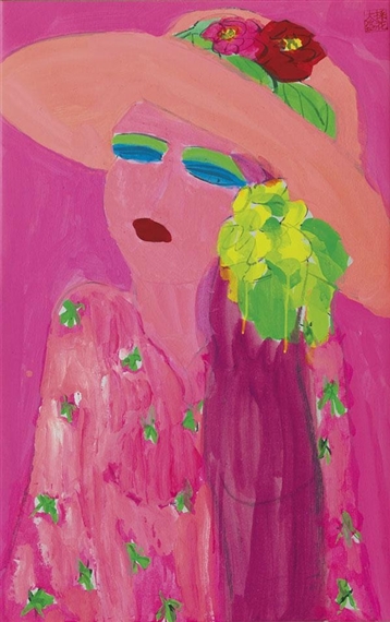 Lady in Pink, 1992 - Walasse Ting