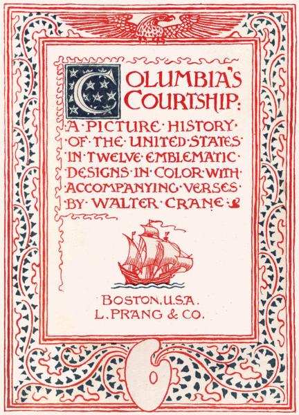 Columbia's Courtship, 1893 - Walter Crane