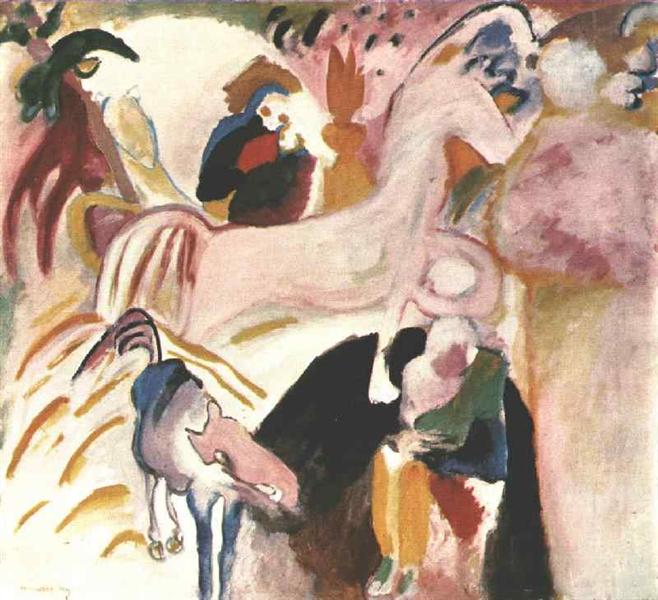 Horses, 1909 - Wassily Kandinsky