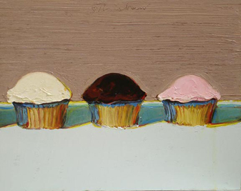 Neapolitan Cupcakes, 2008 - Wayne Thiebaud