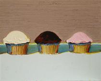 Neapolitan Cupcakes - Wayne Thiebaud