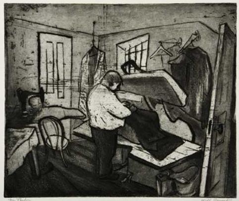 Jewish tailor, 1938 - Will Barnet
