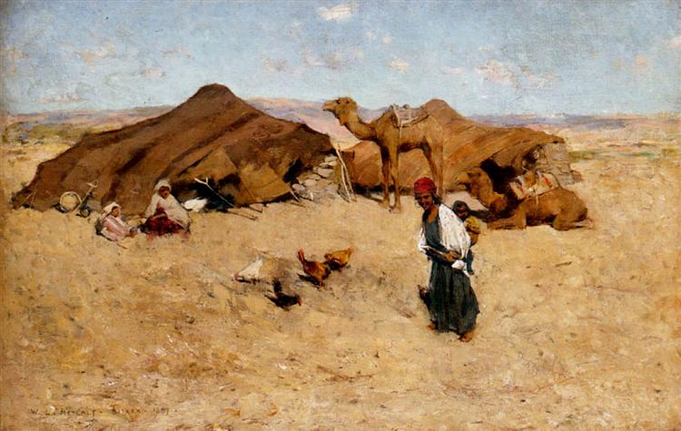 Arab Encampment, Biskra, 1887 - Willard Metcalf