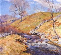 Brook in March - Уиллард Меткалф