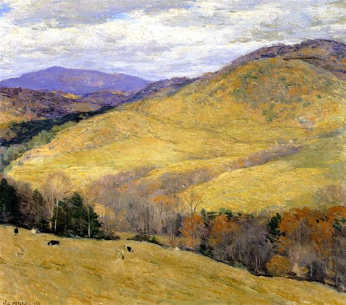 Vermont Hills, November, 1923 - Willard Metcalf