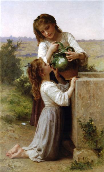 At The Fountain, 1897 - William Bouguereau
