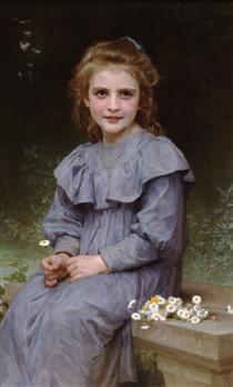 Daisies - William Adolphe Bouguereau