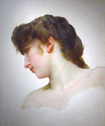 Head Study of Female Face Blonde, 1898 - William Bouguereau