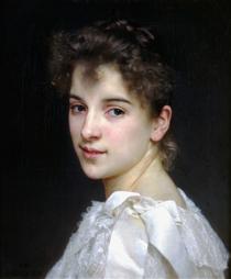 Portrait of Gabrielle Cot - William Bouguereau
