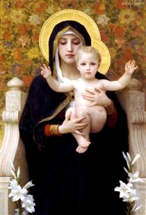 The Madonna of the Lilies - William-Adolphe Bouguereau