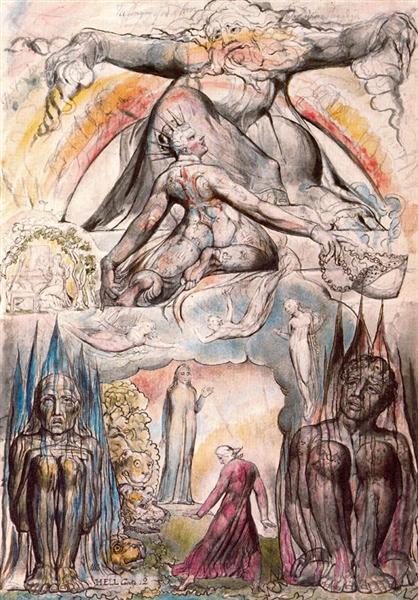 Illustration to Dante's Divine Comedy, Hell - William Blake