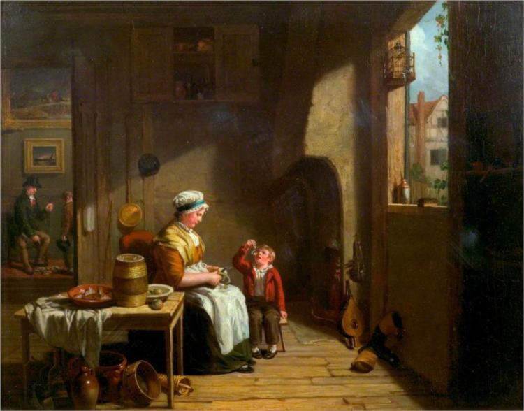 A country kitchen, 1811 - Вільям Коллінз