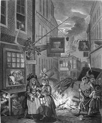 The Four Times of Day: Night - William Hogarth