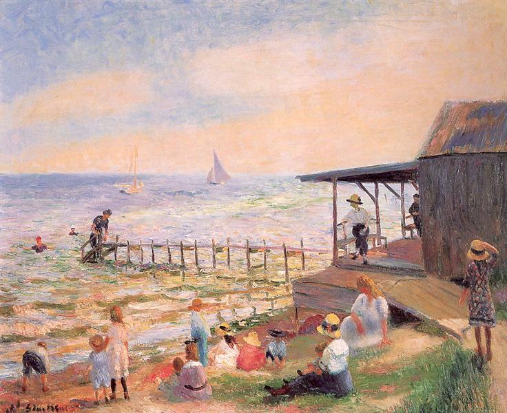 Beach side, 1913 - William James Glackens