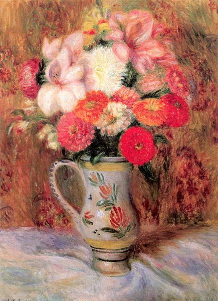 Flowers in a Quimper Pitcher, 1930 - William Glackens