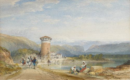 View on a North Italian Lake, 1882 - William Leighton Leitch