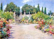 An Italian Garden - Уильям Меррит Чейз
