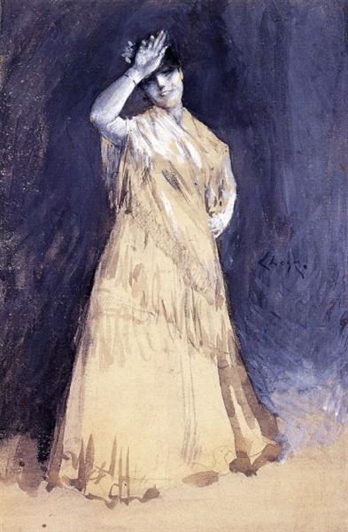 Mrs. Chase as the Señorita, c.1886 - William Merritt Chase